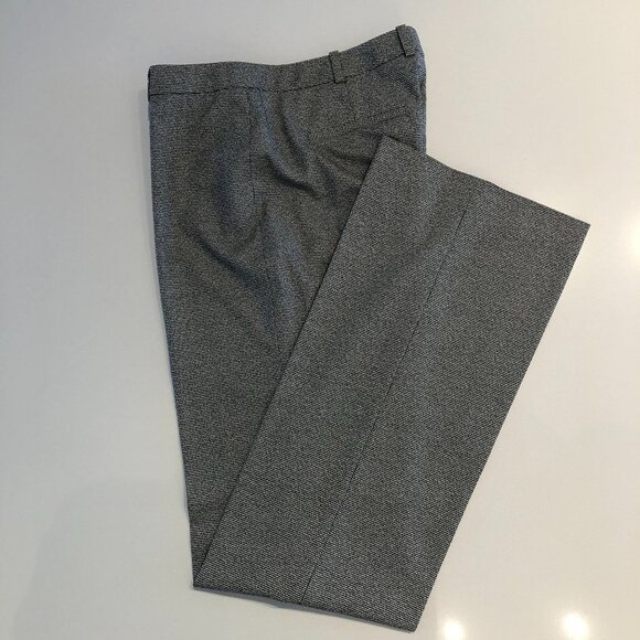 Hugo Boss Tulea3 Straight Leg Classic Check Trousers in Black & White Size 6 - Picture 11 of 11